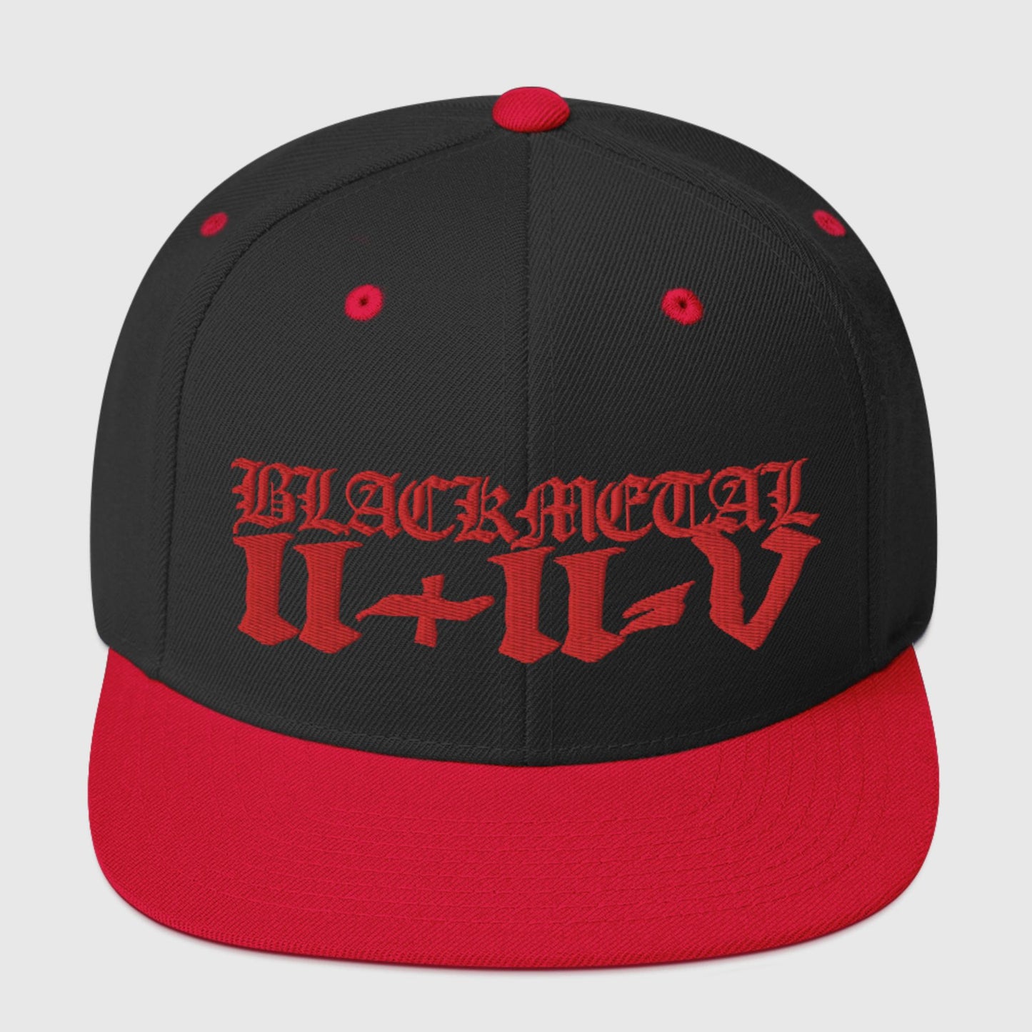 Black Metal 2+2=5 Snapback Hat