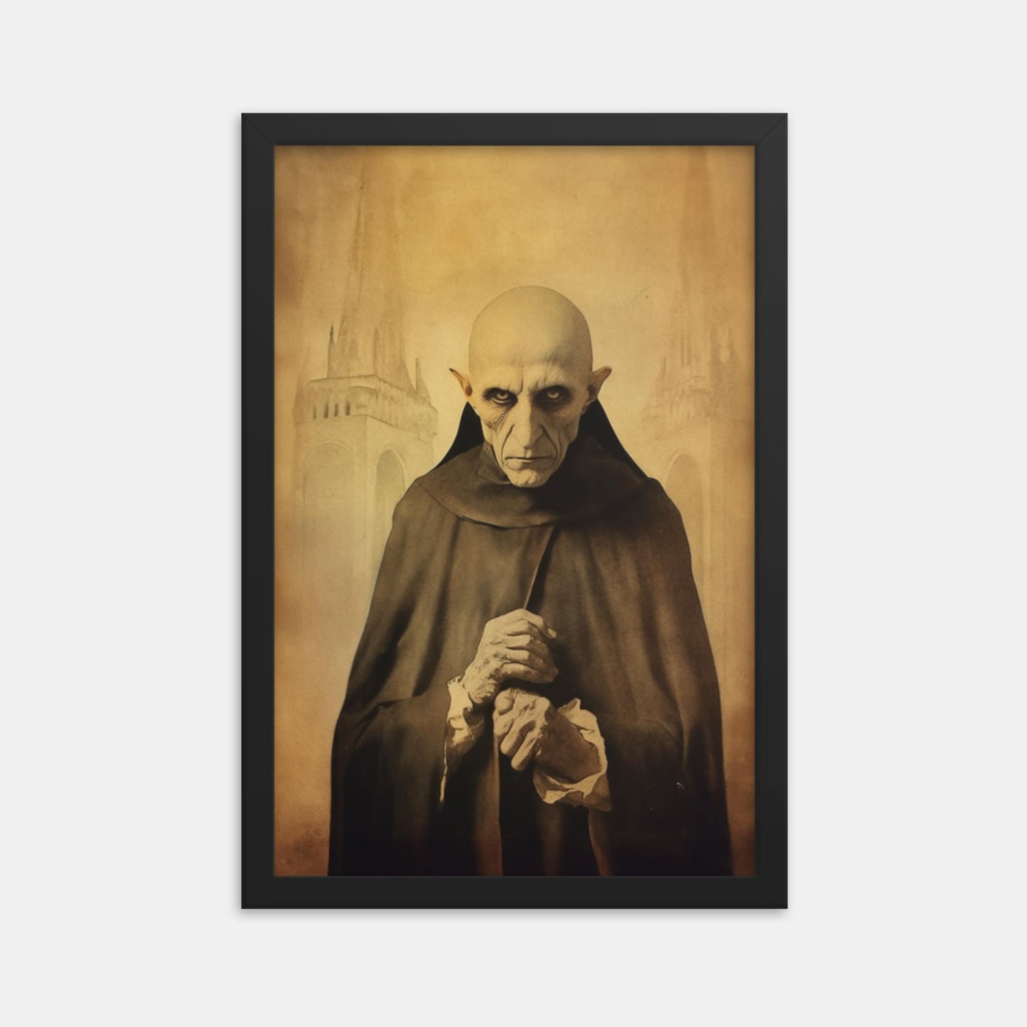 Nosferatu, brings the plague. Tribute Framed Print