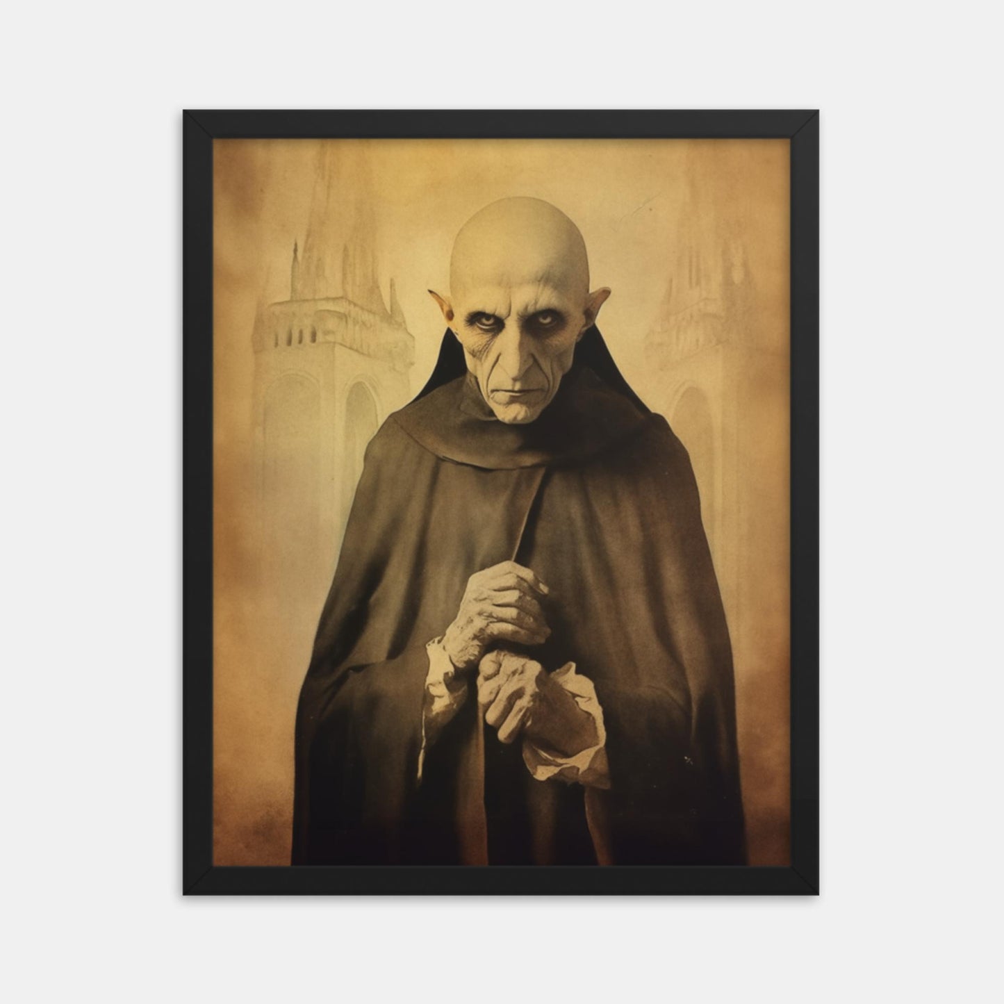 Nosferatu, brings the plague. Tribute Framed Print