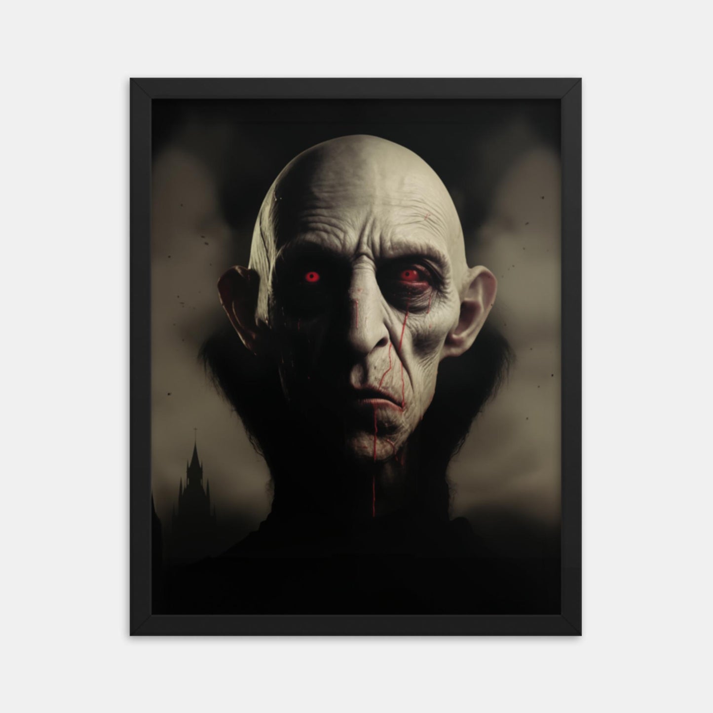 Nosferatu in the moonlight. Tribute Framed Print