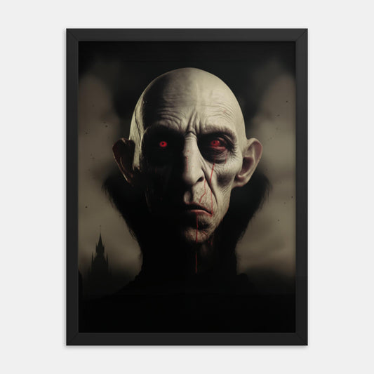 Nosferatu in the moonlight. Tribute Framed Print