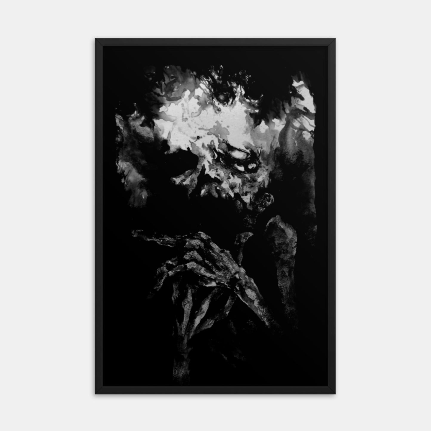 Mondo Black Framed Print