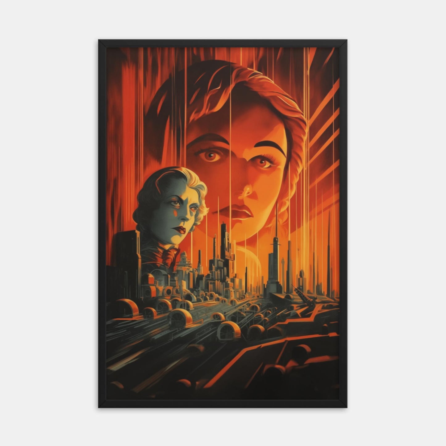 Metropolis Noire Tribute Framed Print