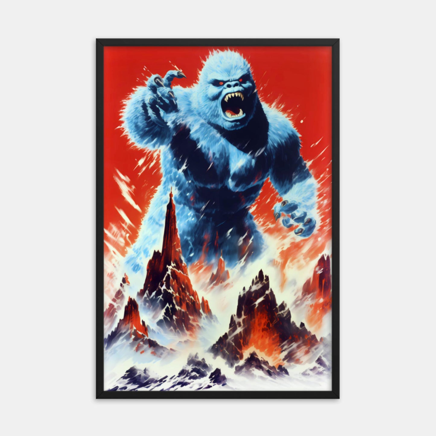 The Abominable Snowman Framed Print