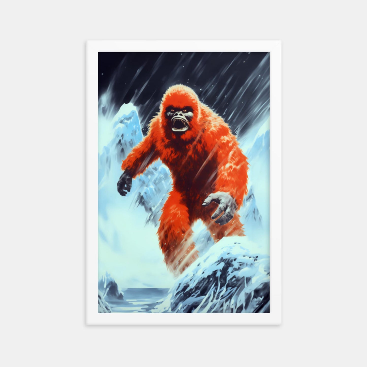 Yeti Snowbeast Framed Print