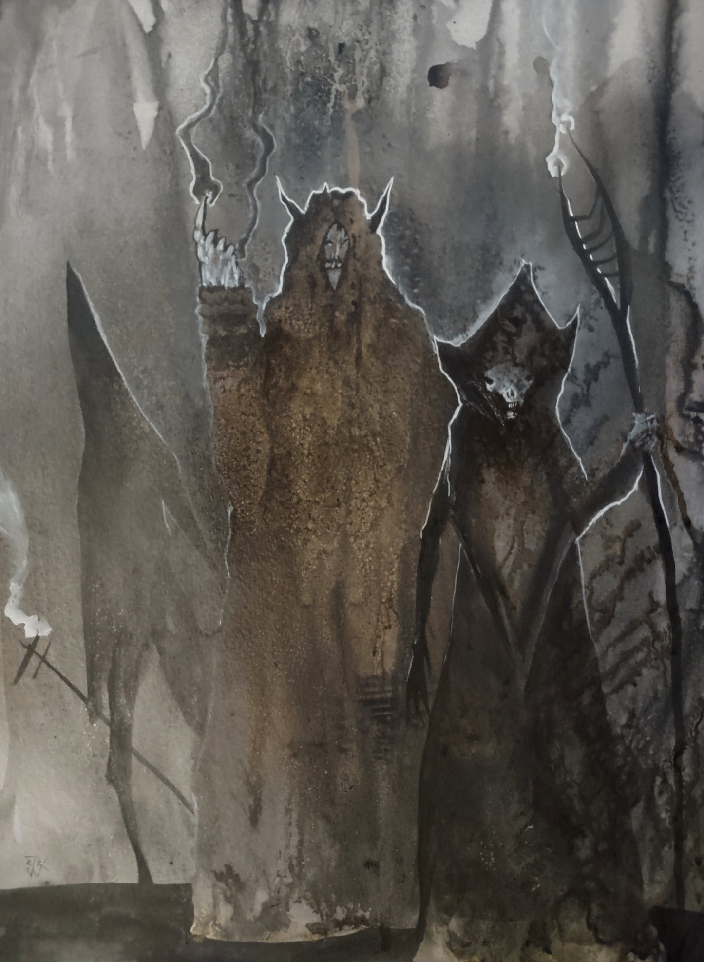 Waclaw Traier, Arrival of the Dark Elf Magi - Original